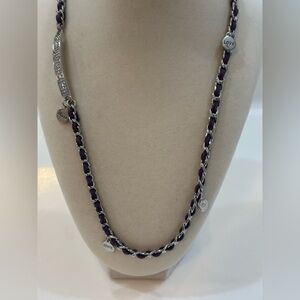 Premiere Design Inspired Words Silver Tone Charms on Silver Tone Chain Necklace